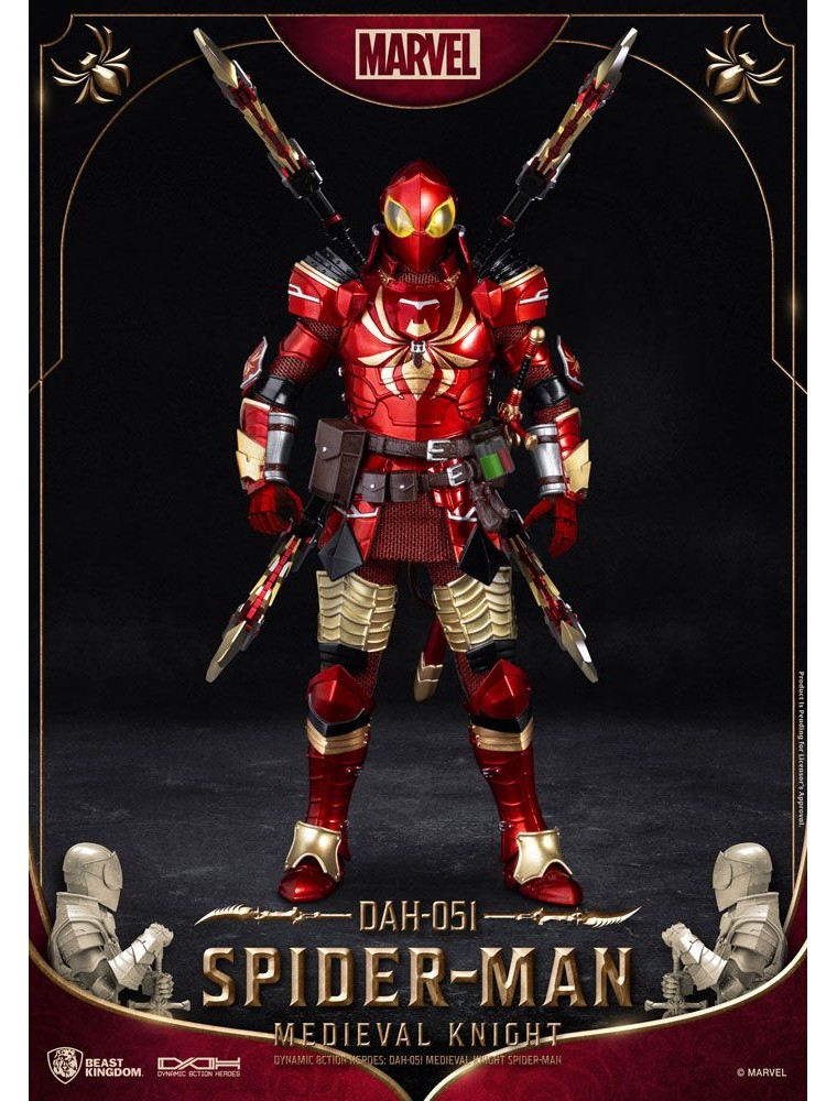 Marvel Dynamic 8ction Heroes Action Figura 1/9 Medieval Knight Iron Man 20 Cm Beast Kingdom Toys