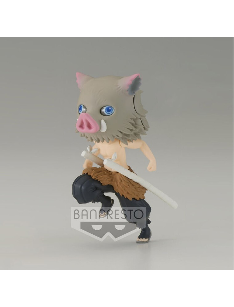 Kimetsu No Yaiba Demon Slayer Inosuke Hashibira Q Posket Petit Figura 7cm Banpresto