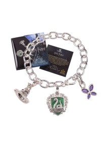 Harry Potter Ciondolo Braccialetto Lumos Serpeverde (silver Plated) Noble Collection