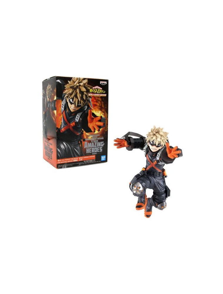 My Hero Academia World Heroes Mission The Amazing Heroes Katsuki Bakugo Figura 15cm Banpresto