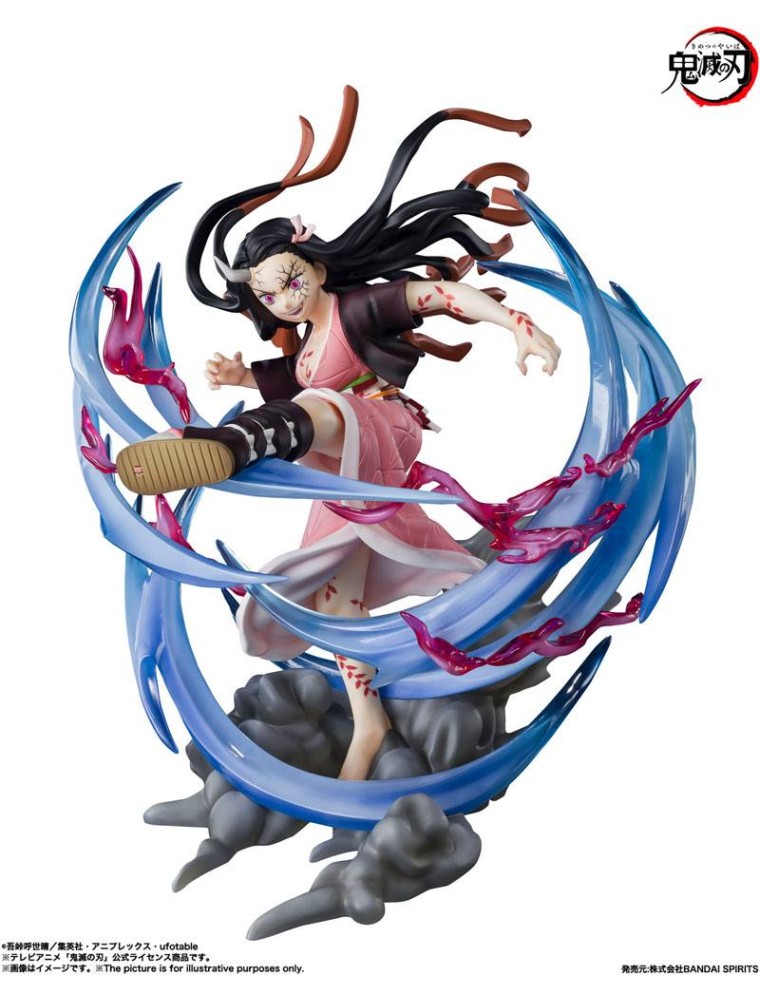 Demon Slayer: Kimetsu No Yaiba Figuartszero Pvc Statua Nezuko Kamado Demon Form Advancing Ver. 20 Cm Bandai Tamashii Nations