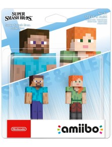 AMIIBO SUPER SMASH BROS. STEVE E ALEX MINECRAFT - TOYS TO LIFE