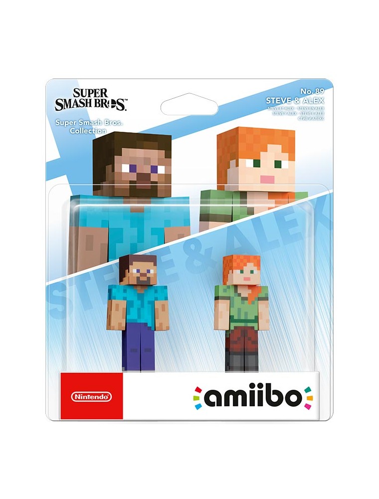 AMIIBO SUPER SMASH BROS. STEVE E ALEX MINECRAFT - TOYS TO LIFE