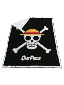 One Piece Coperta Coralina in Sherpa Teschio 120 x 150 cm Toei Animation