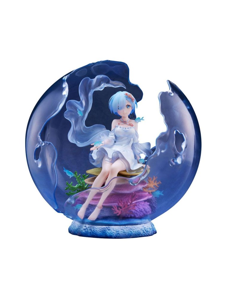 Re:zero Starting Life In Another World Pvc Statua 1/7 Rem Aqua Orb Ver. 25 Cm Furyu