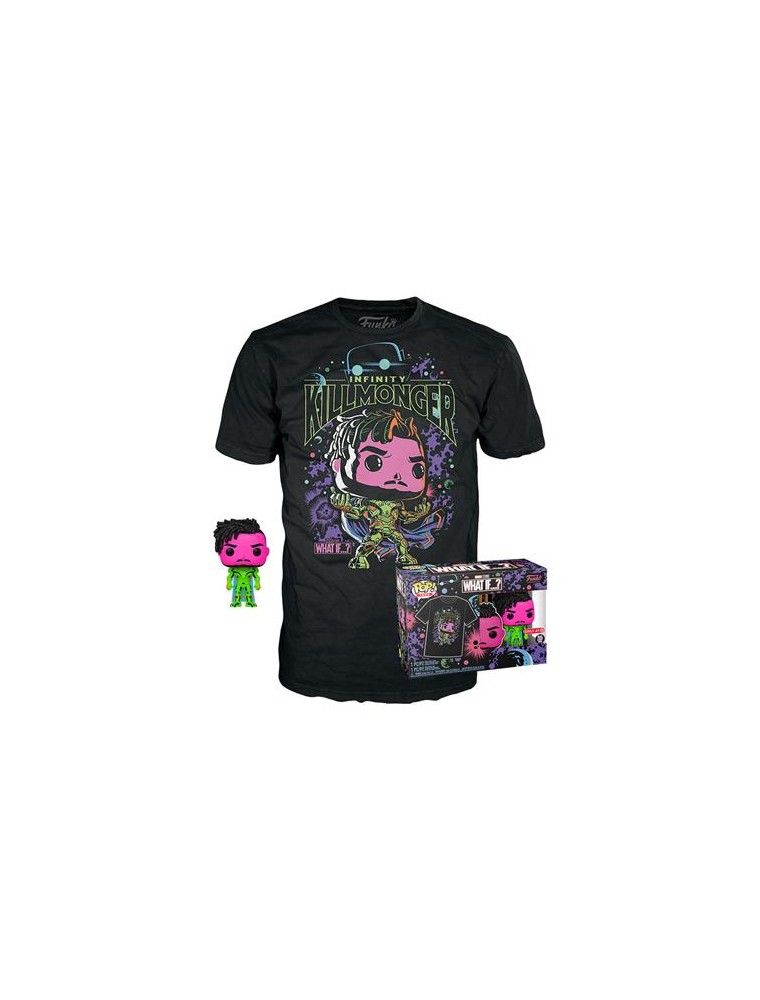 Marvel: What If - Pop Funko & Tee Box - Infinity Killmonger (t-shirt L) Funko Gadget