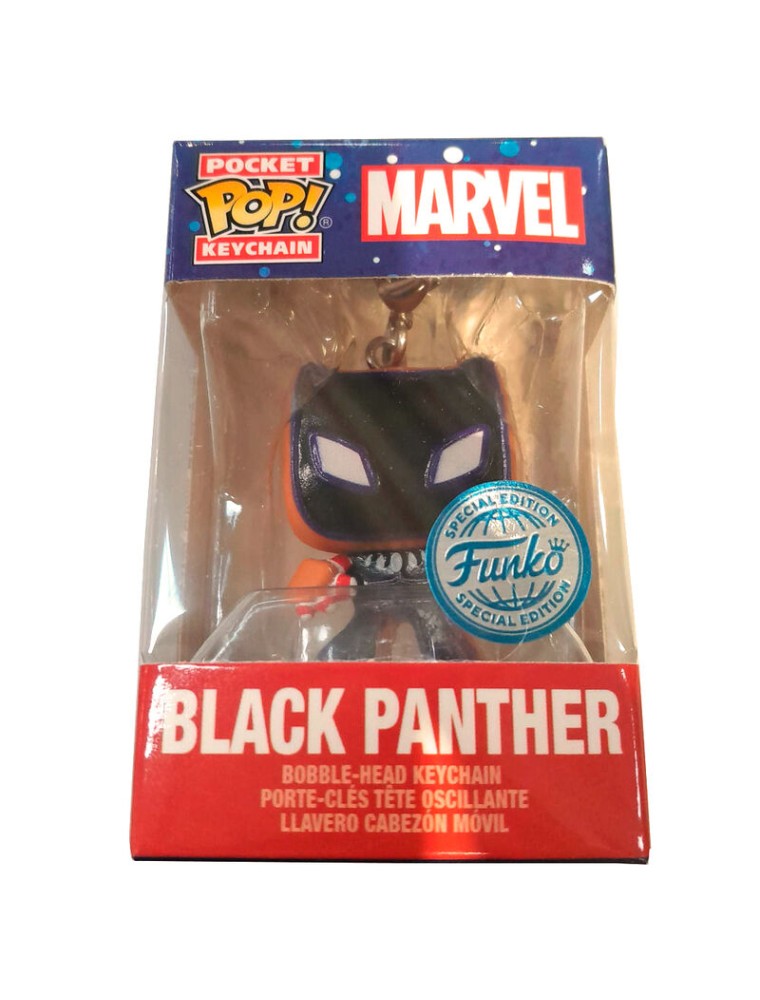 Pocket Pop Portachiavi Marvel Holiday Black Panther Esclusiva Funko