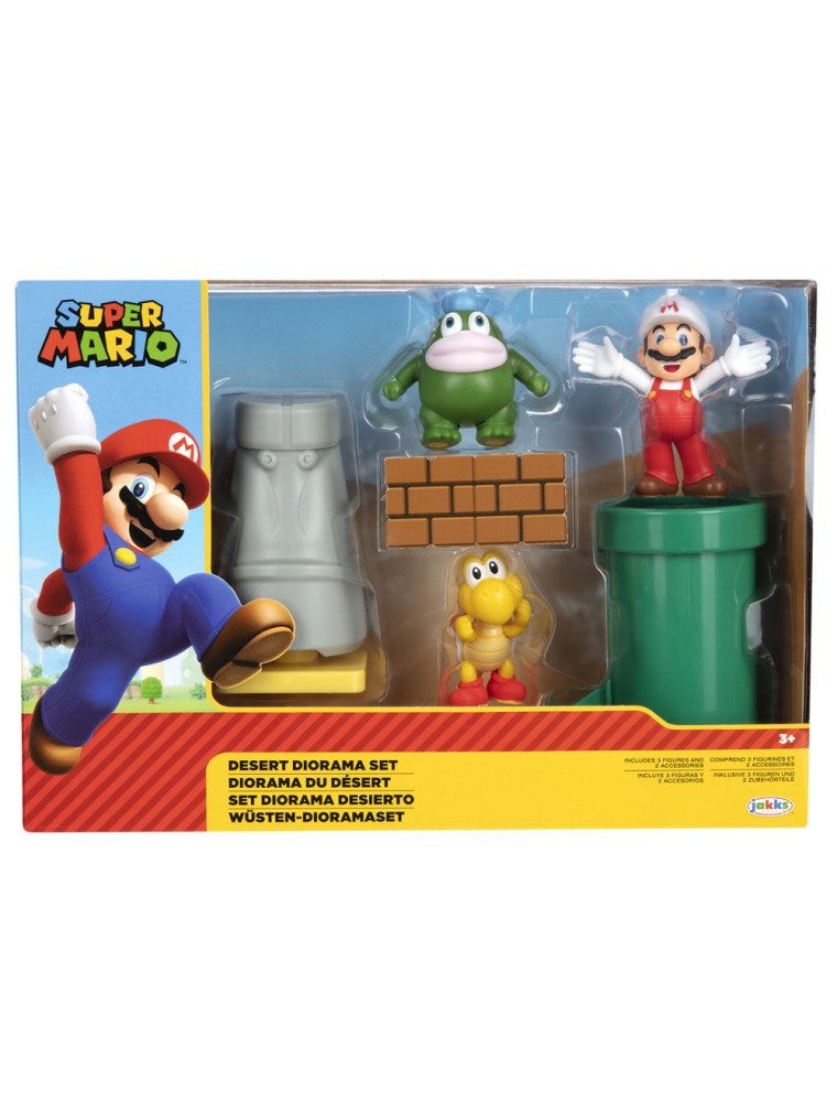 Super Mario Bros Desert diorama set 6cm Jakks Pacific