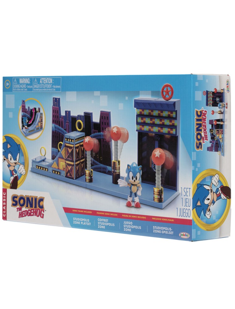 Sonic The Hedgehog Studiopolis Zone playset 6cm Jakks Pacific