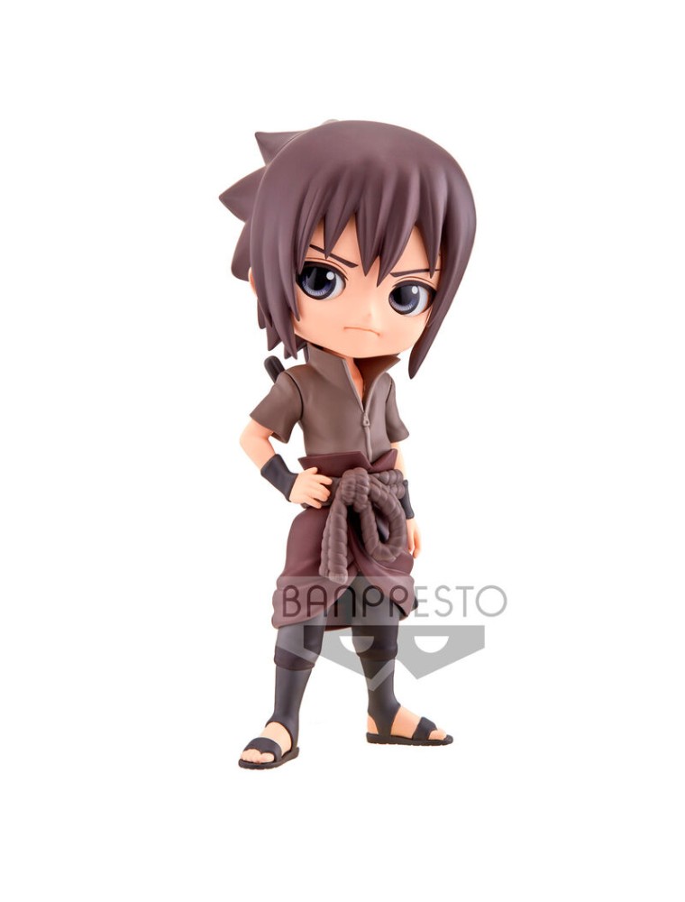 Naruto Shippuden Sasuke Uchiha Ver.b Q Posket Figura 14cm Banpresto