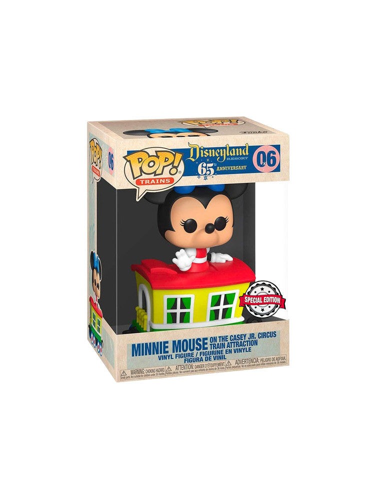 Pop Figura Disney Train Casey Jr- Minnie In Car 6 Esclusiva Funko