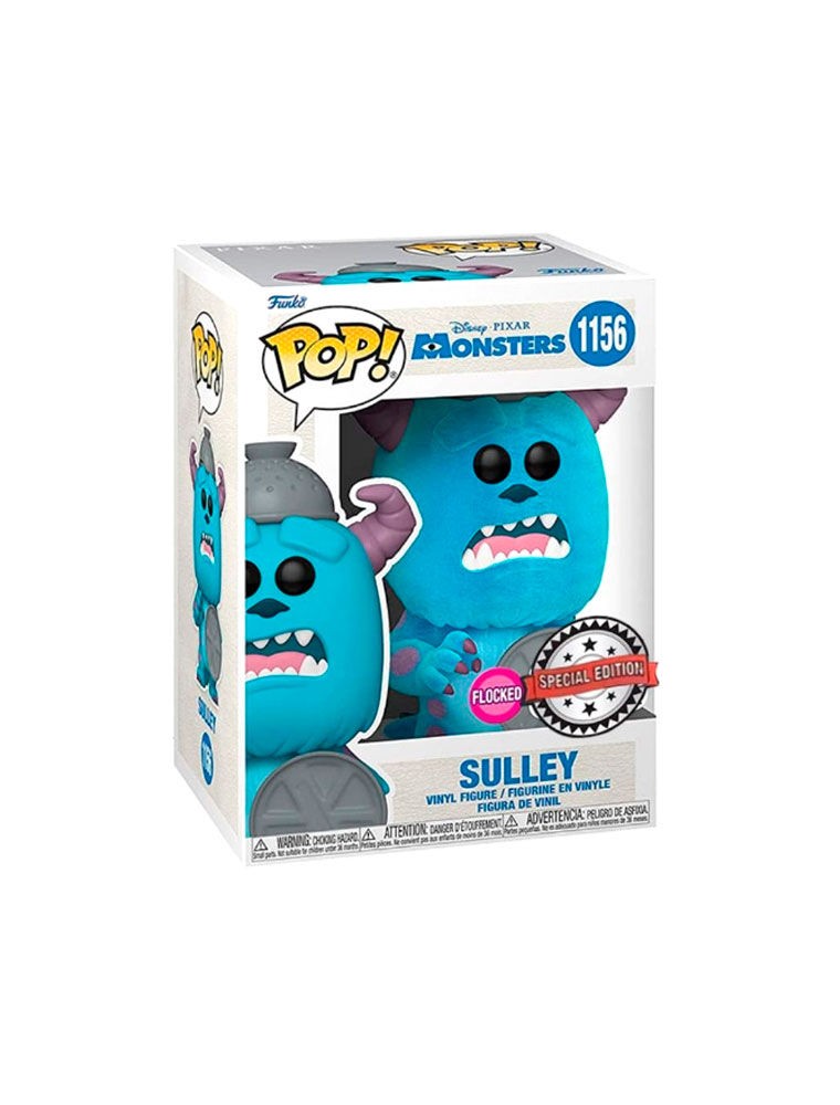 Pop Figura Disney Monsters Inc 20th Sulley Flocked Esclusiva Funko