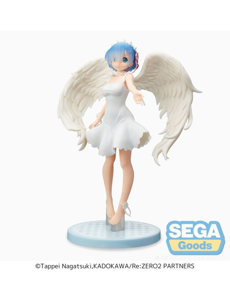 Re: Zero Starting Life In Another World Spm Pvc Statua Rem Demon Angel Ver. 21 Cm Sega