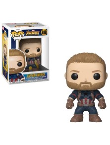 Avengers Infinity War Pop! Movies Vinile Figura Captain America 9 Cm Funko