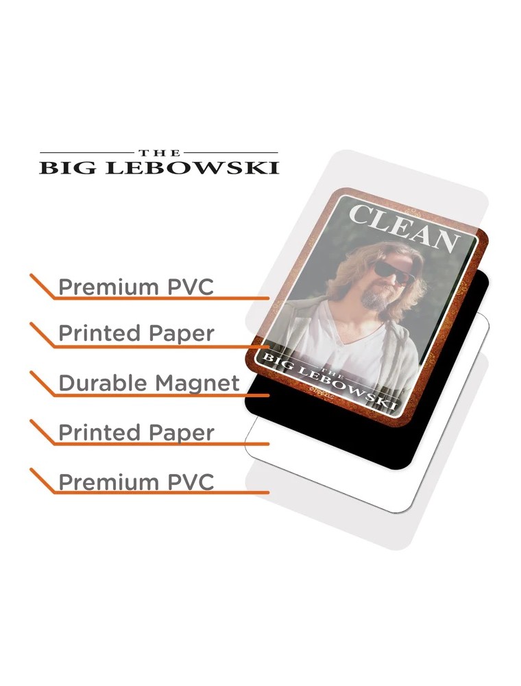 BIG LEBOWSKI DOUBLE SIDED MAGNET MAGNETI AQUARIUS ENT