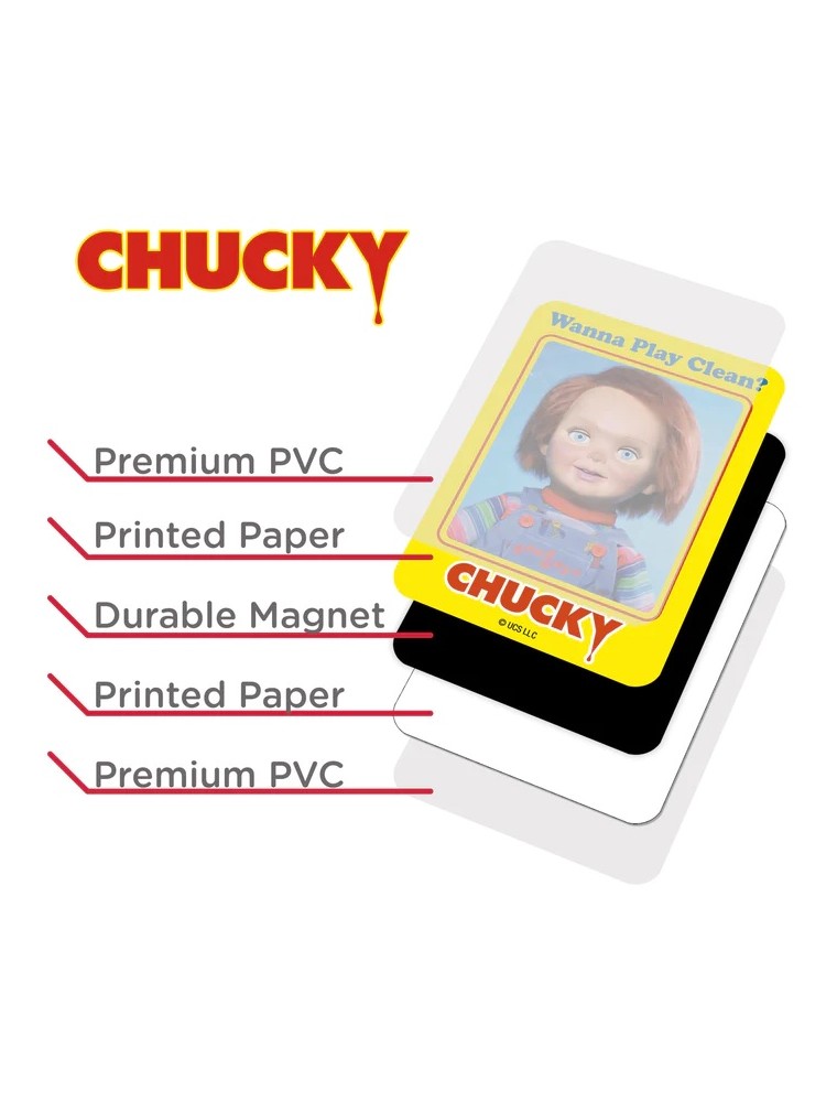 CHUCKY DOUBLE SIDED MAGNET MAGNETI AQUARIUS ENT