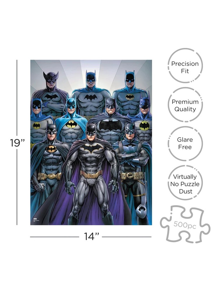 Dc Comics Batman Suits 500 Pezzi Puzzle Puzzle Aquarius Ent