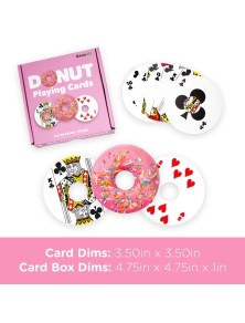 DONUT SHAPED PLAYING CARDS CARTE DA GIOCO AQUARIUS ENT