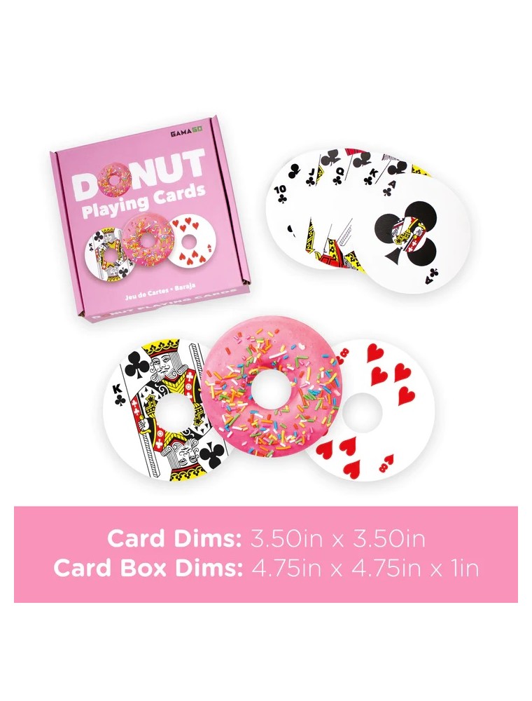 DONUT SHAPED PLAYING CARDS CARTE DA GIOCO AQUARIUS ENT