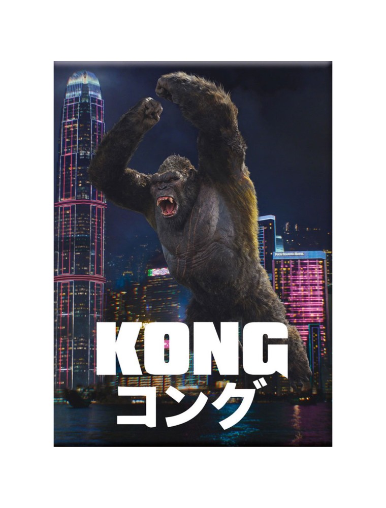 GODZILLA VS KONG CITY KONG FLAT MAGNET MAGNETI AQUARIUS ENT