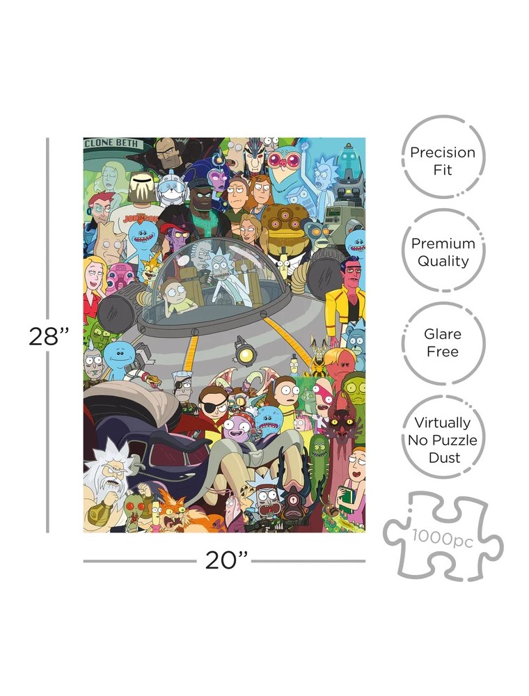 Rick&morty 1000 Pezzi Puzzle Puzzle Aquarius Ent