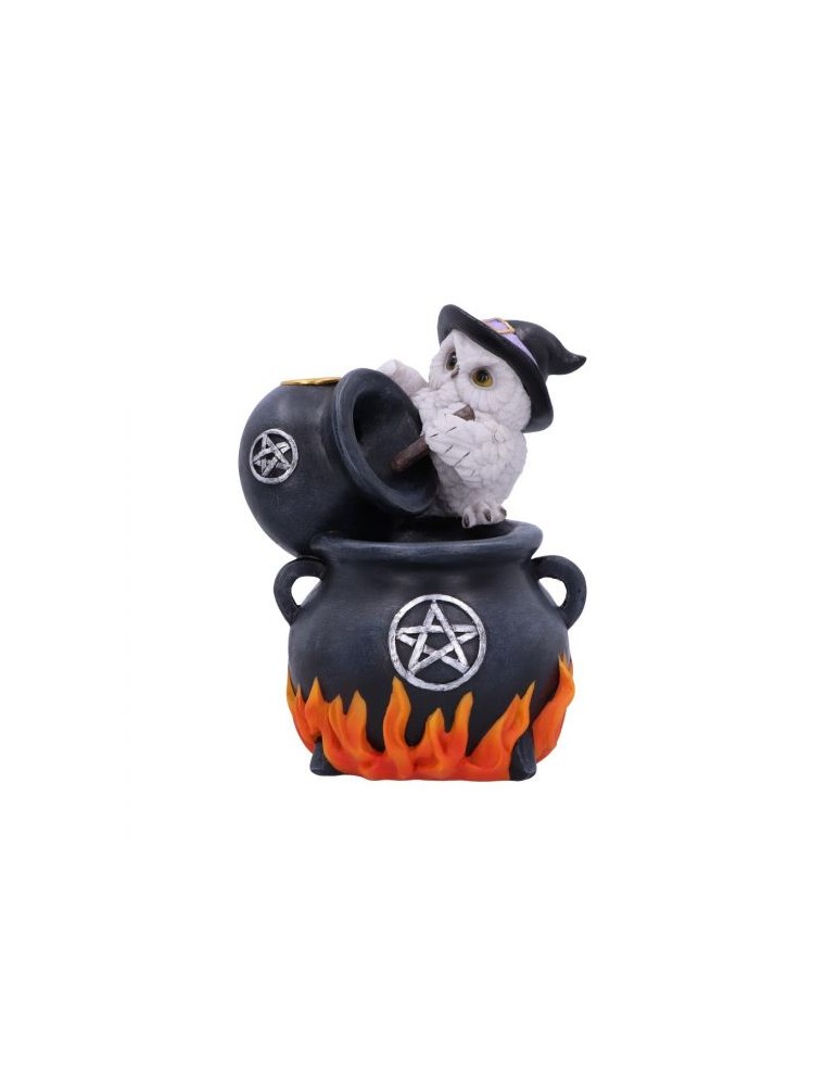 SNOWY BREW OWL BACKFLOW INCENSE BURNER ACCESSORI NEMESIS NOW