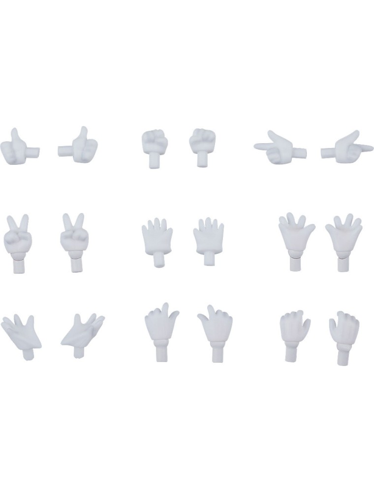 Original Character Parts For Nendoroid Bambola Figures Hand Parts Set Guanti Ver. (white) Good Smile Company