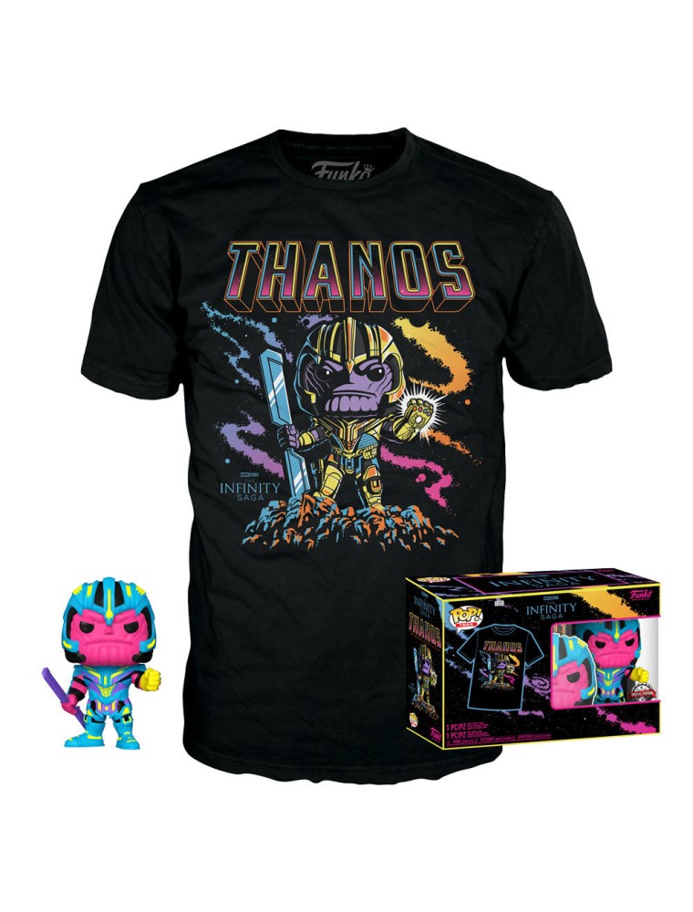 Set Figura Pop & Tee Marvel Infinity Saga Thanos Esclusiva Funko