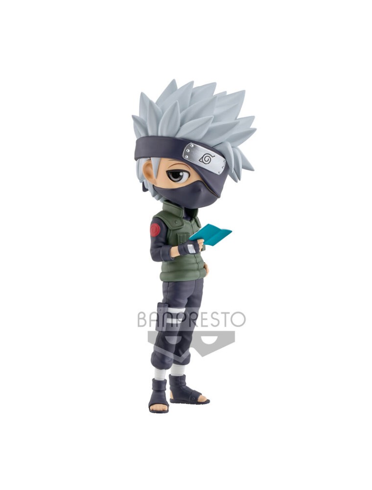 Naruto Shippuden Hatake Kakashi Ver. A Q Posket Figura 15cm Banpresto