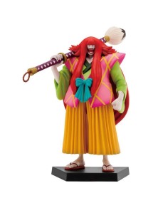 One Piece I Nove Scabbards Rossi sono Qui Figura Kanjuro Ichibansho 15,5cm Banpresto