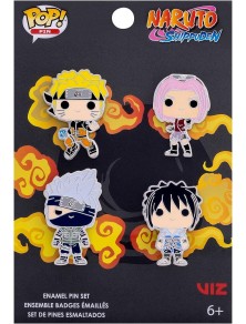 Naruto - 4pk Pop Spilla Enamel Set - Team 7 Funko Gadget