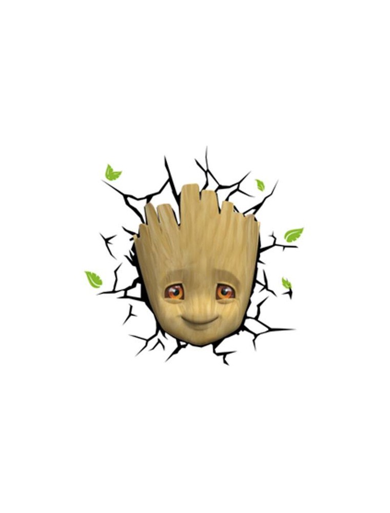 Marvel 3D LED Light Baby Groot Face 3D 3Dlight