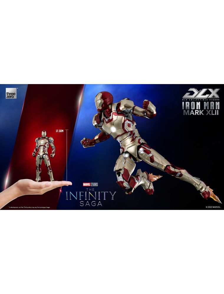 Infinity Saga Iron Man Mk 42 Dlx Af Action Figura Threezero