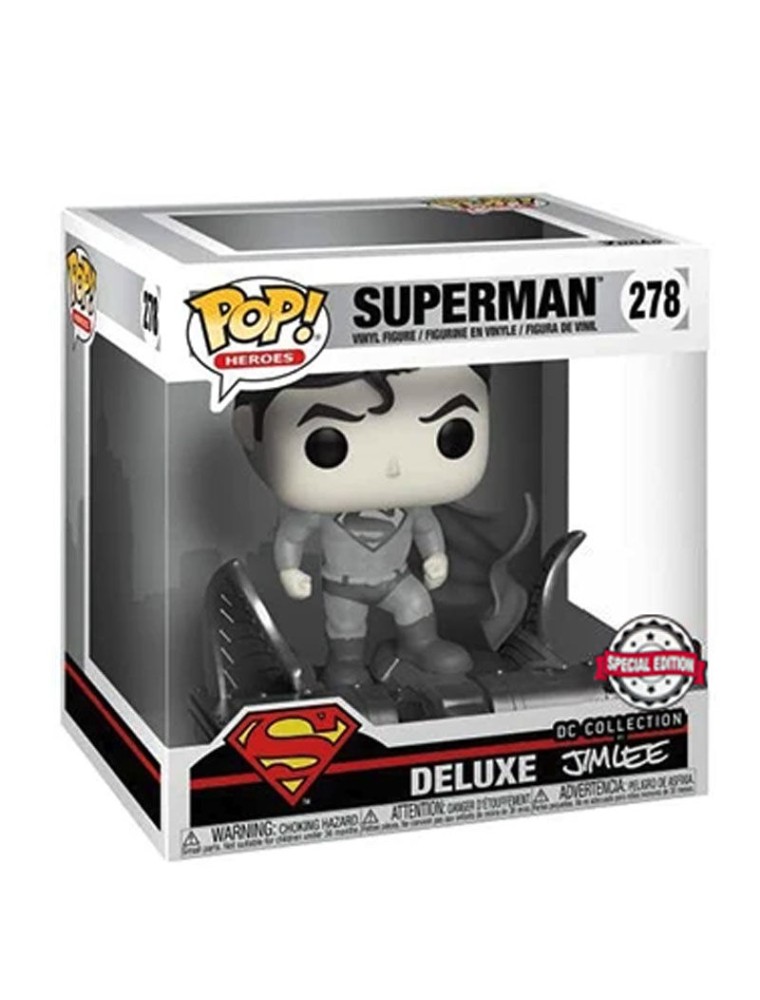 Set Figura Pop & Tee Dc Comics Jim Lee Superman Tg M Esclusiva Funko