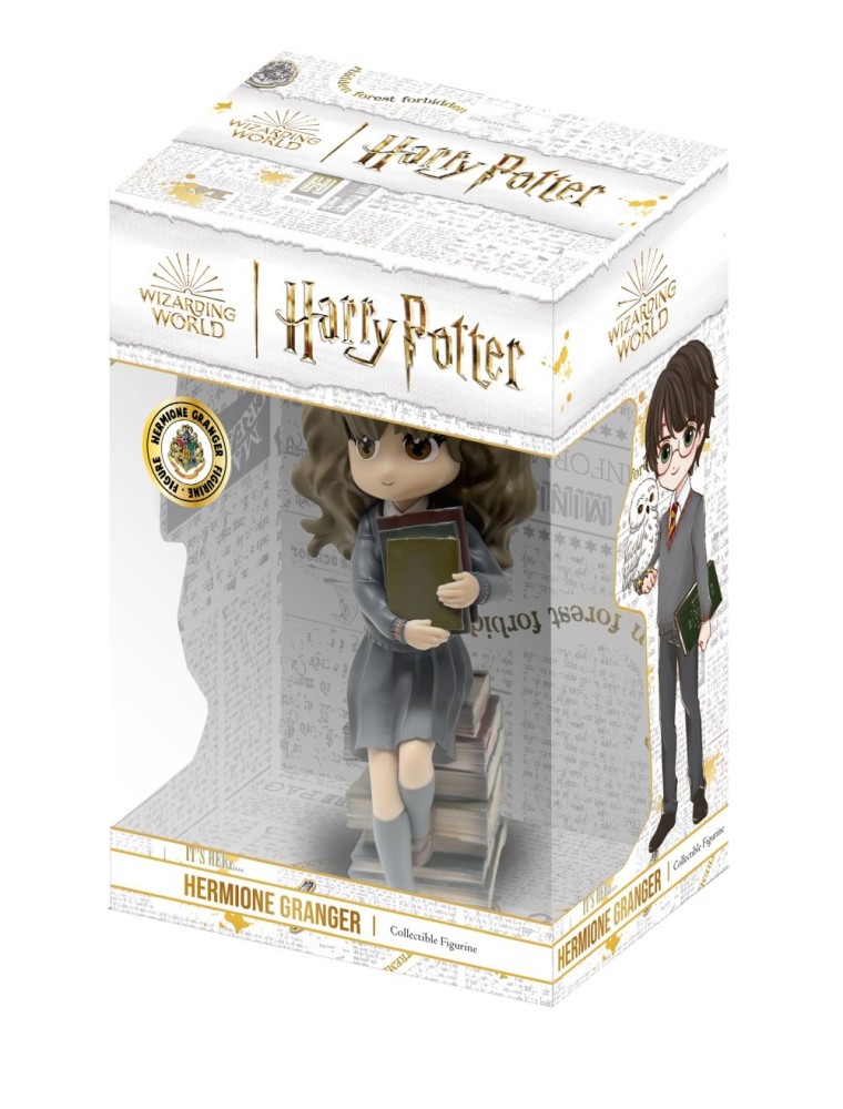 HP HERMIONE ON PILE OF SPELL BOOKS FIGUR FIGURA PLASTOY