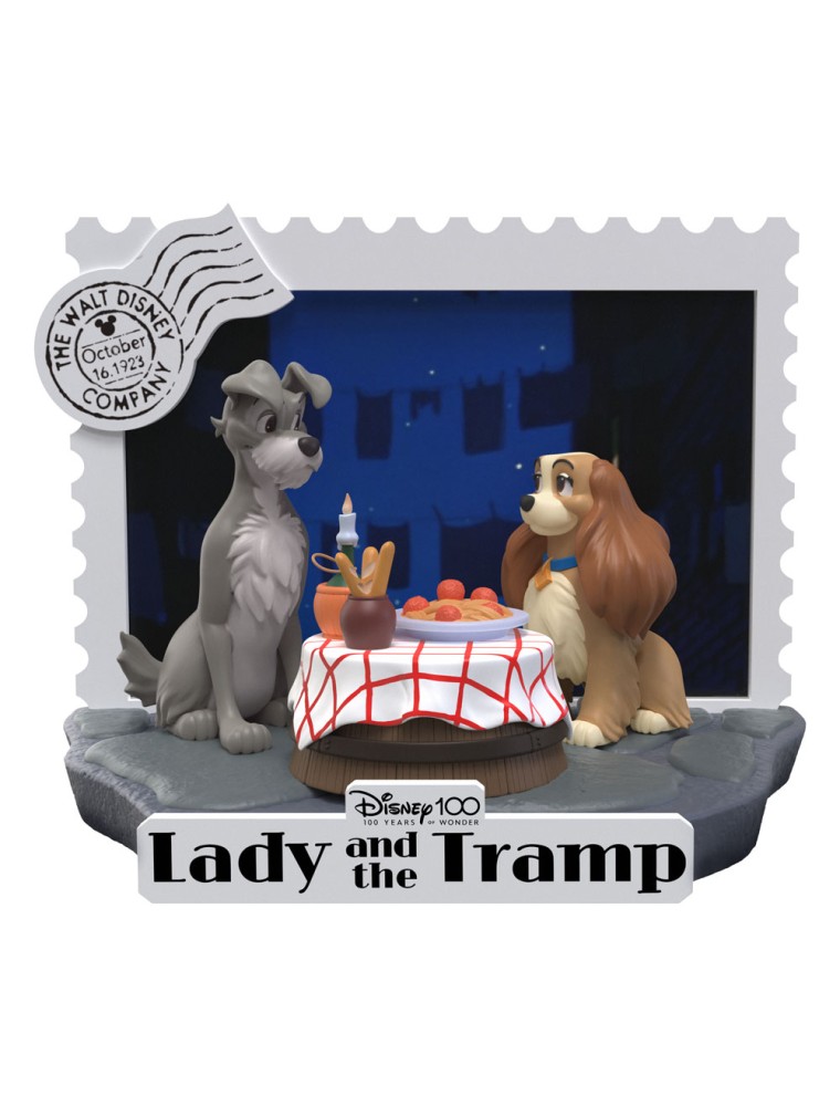 Disney 100th Anniversary D-stage Pvc Diorama Lady E The Tramp 12 Cm Beast Kingdom Toys