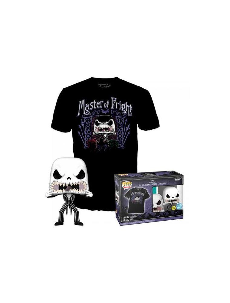 63628 - Disney: The Nightmare Before Christmas - Pop Funko & Tee - Jack Skellington 9cm (t-shirt S) Funko Gadget