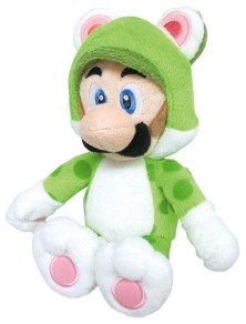 PELUCHE SUPER MARIO LUIGI GATTO 25CM NINTENDO