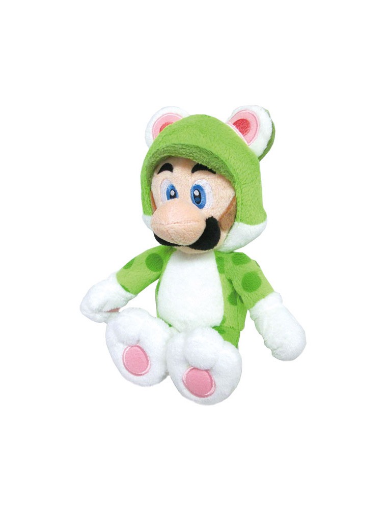 PELUCHE SUPER MARIO LUIGI GATTO 25CM NINTENDO