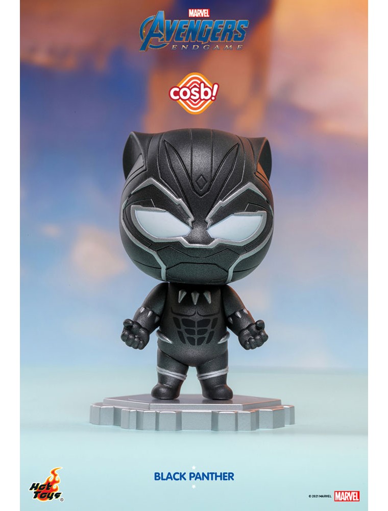 Avengers: Endgame Cosbi Mini Figura Black Panther 8 Cm Hot Toys