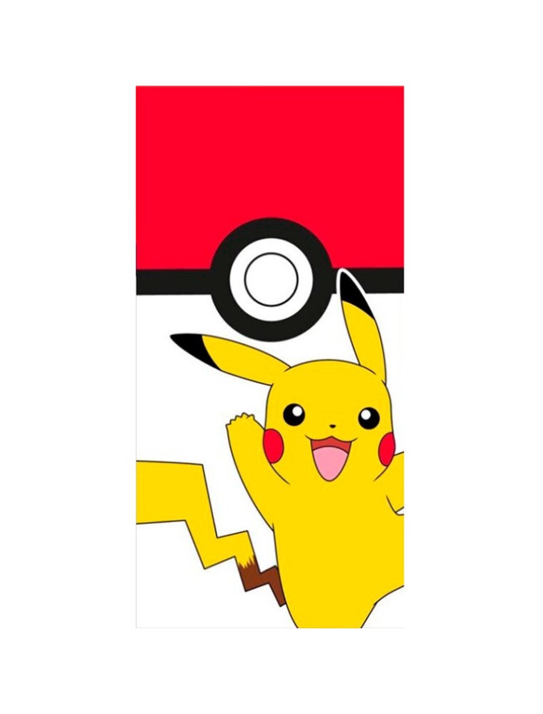 Pokemon Pikachu Pokeball Telo Mare Cotone Nintendo