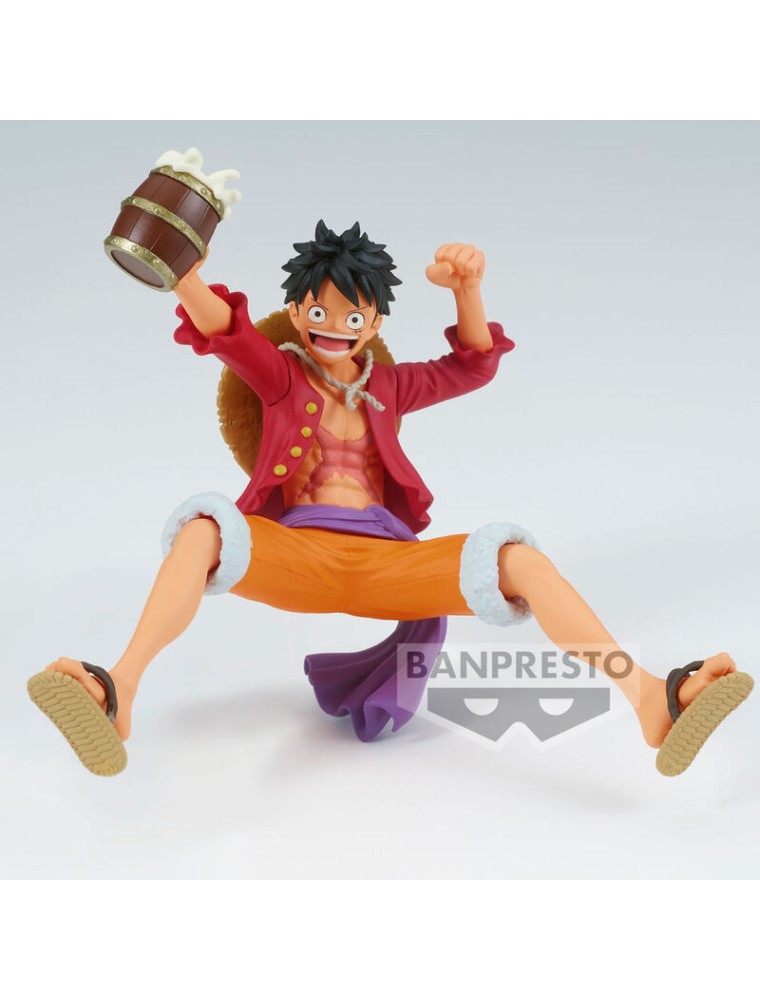 One Piece Figura Monkey D. Luffy "È un banchetto!!" 9 cm Banpresto