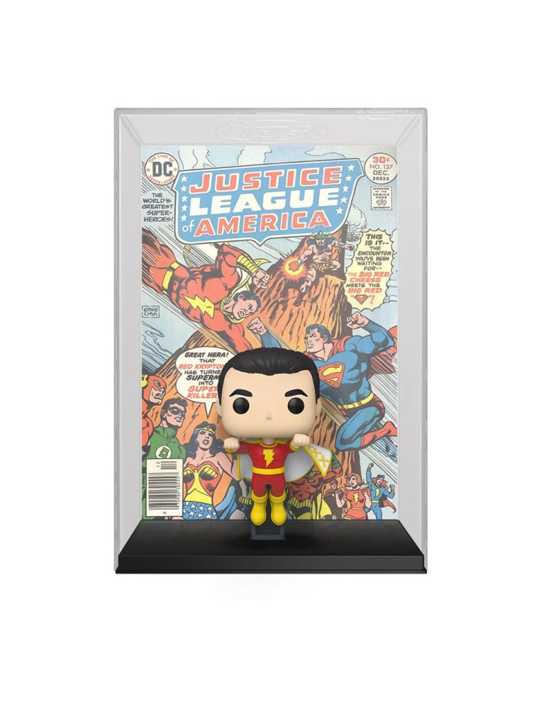 Dc Comics Pop! Comic Cover Vinile Figura Shazam 9 Cm Funko