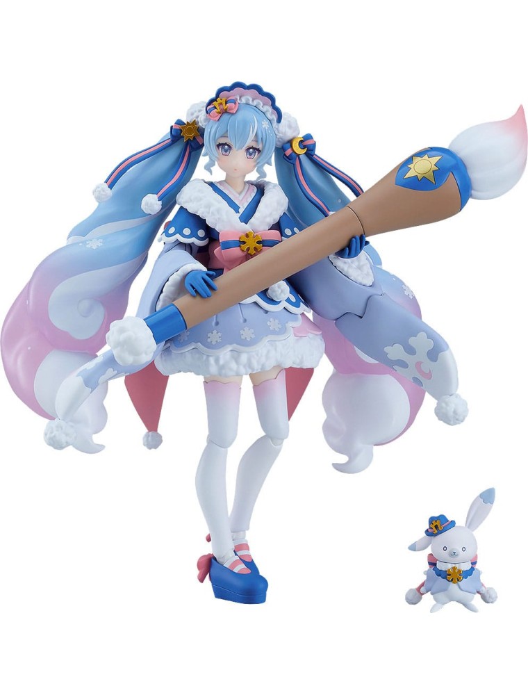 Character Vocal Series 01: Hatsune Miku Figma Action Figura Snow Miku: Serene Winter Ver. 13 Cm Max Factory