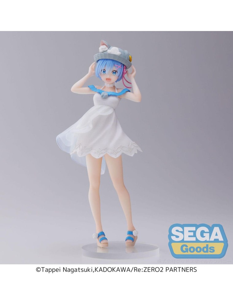 Re:zero -starting Life In Another World- Luminasta Pvc Statua Rem -nyatsu Day- 19 Cm Sega