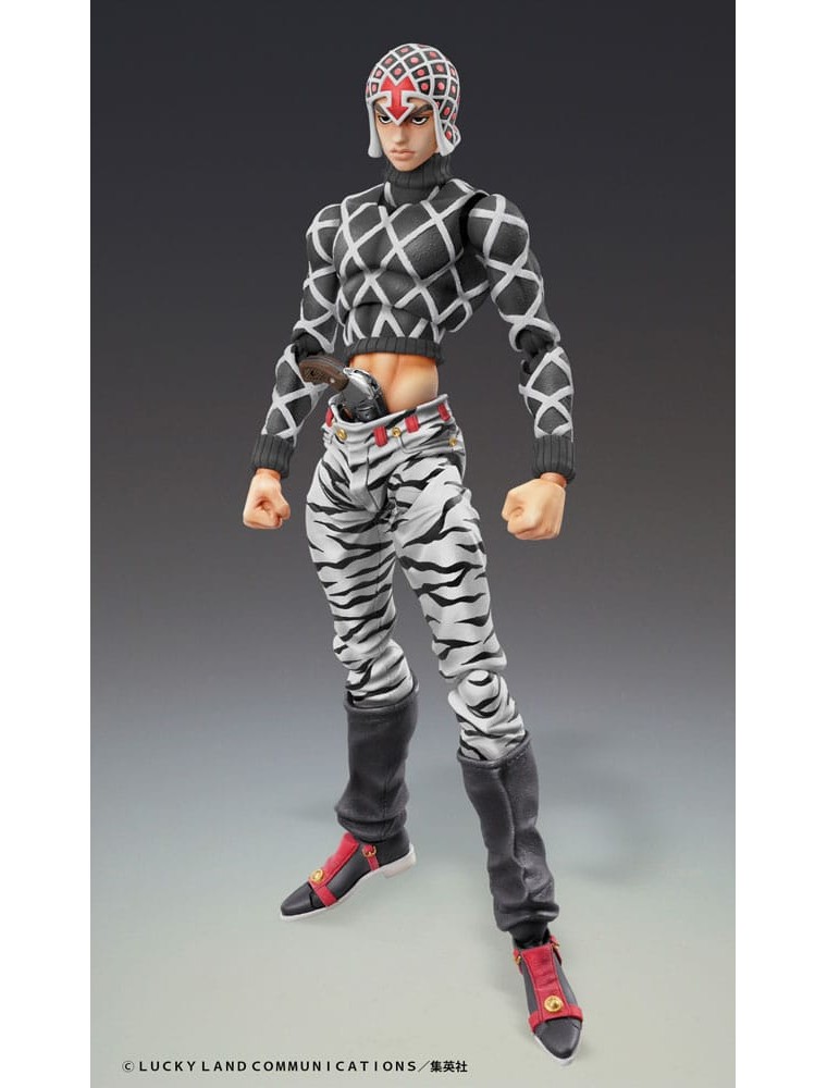 Jojo's Bizarre Adventure Part5 Super Action Action Figura Chozokado (guido Mista & S P Ver. Black) 15 Cm Medicos Entertainment