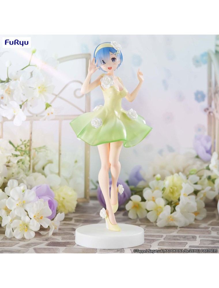 Re: Zero Trio-try-it Pvc Statua Rem Flower Dress 21 Cm Furyu