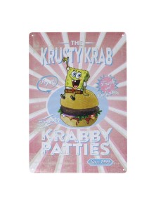 SpongeBob Tin Sign Krusty...