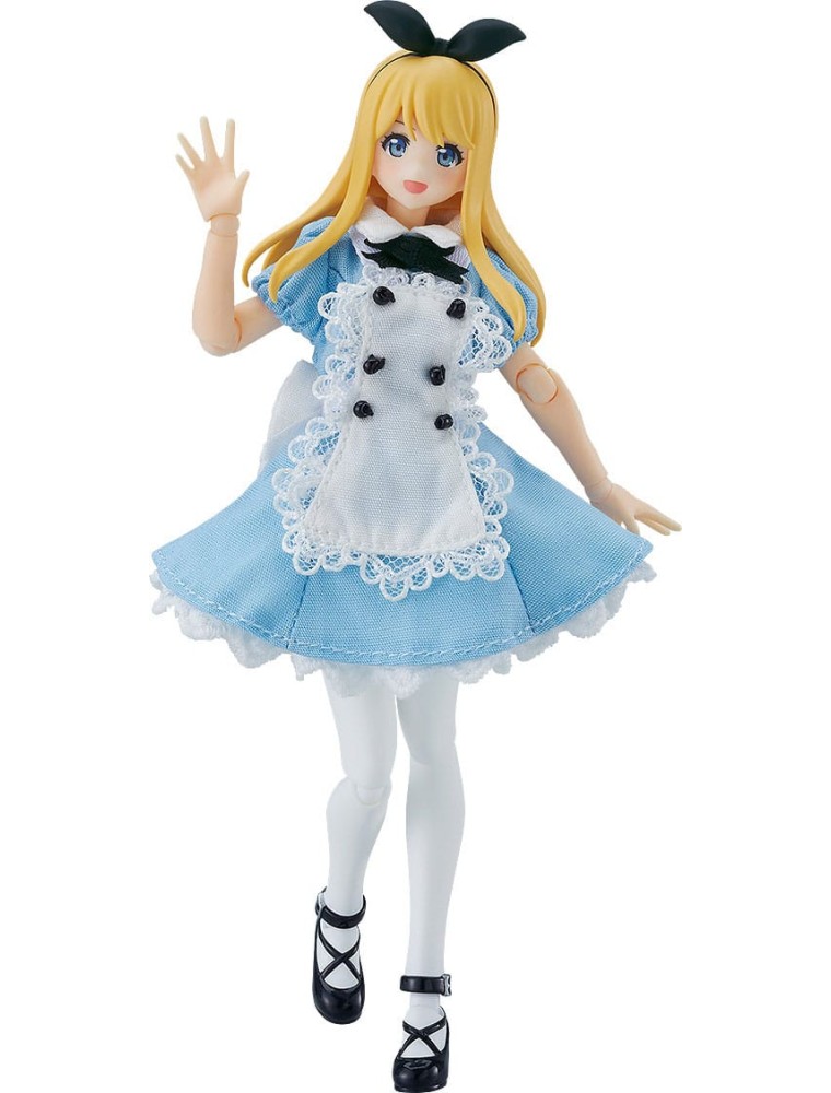 Original Character Figma Action Figura Female Body (alice) Con Dress E Grembiule Outfit 13 Cm Max Factory