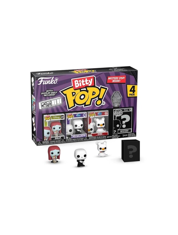 Disney Bitty Funko POP 4 Figure Nightmare con Personaggio a Sorpresa 2,5 cm